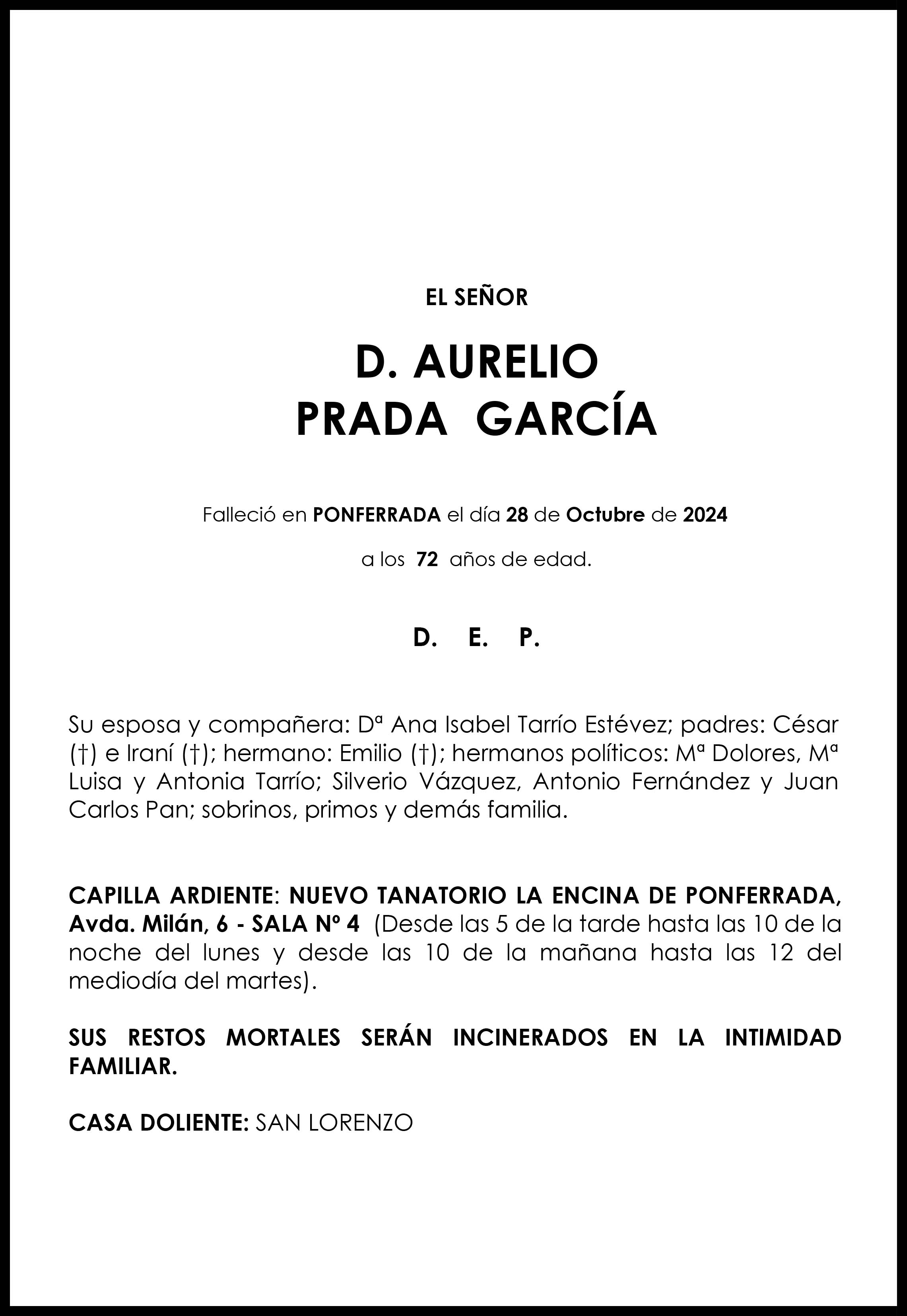 AURELIO PRADA GARCIA