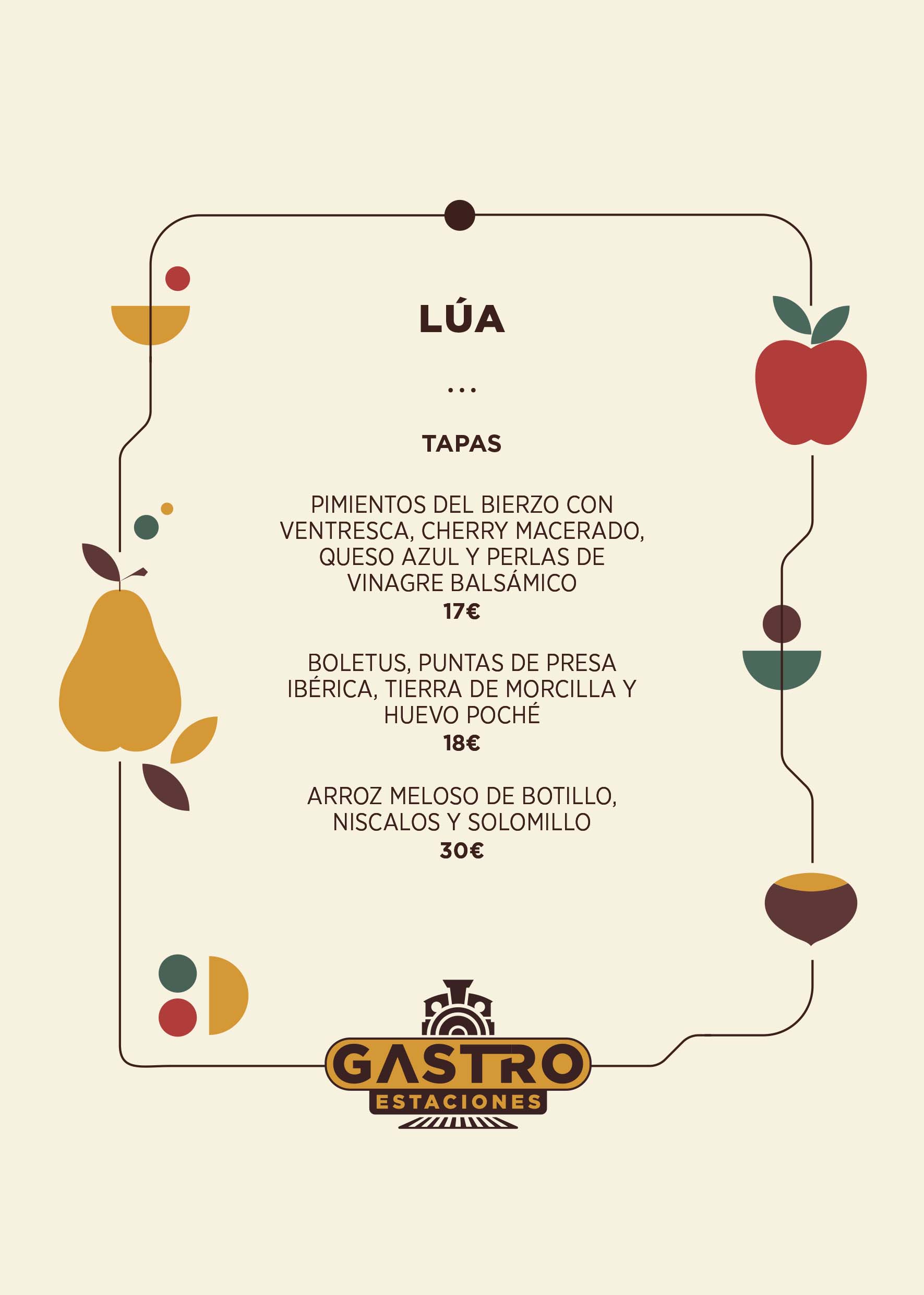 Gastroestaciones Menú Lúa