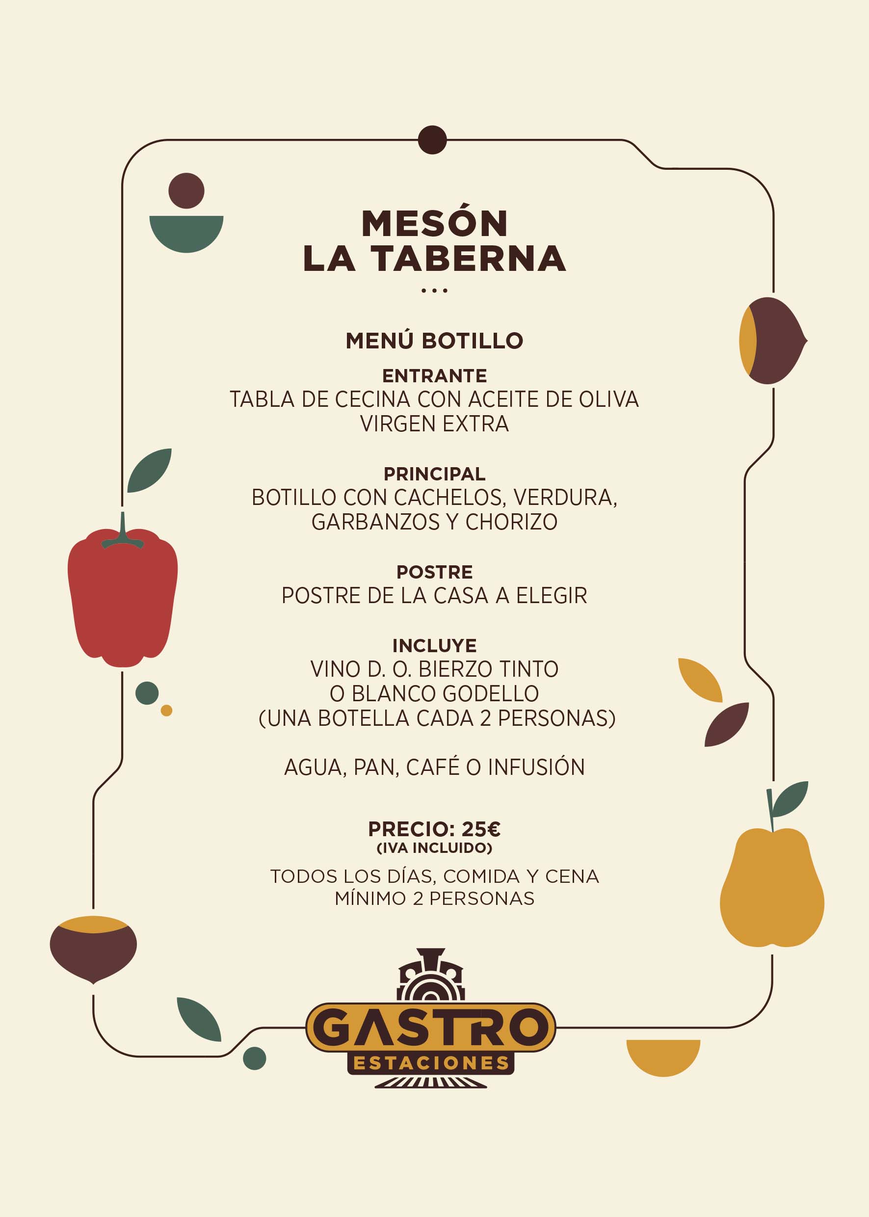 Gastroestaciones Menú Mesón La Taberna