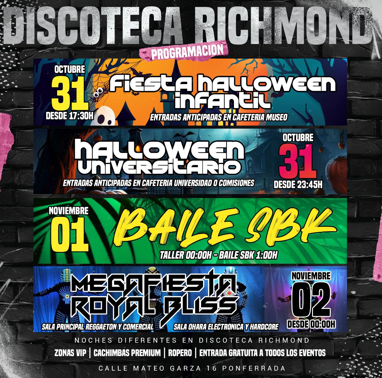 Halloween en la Discoteca Richmond