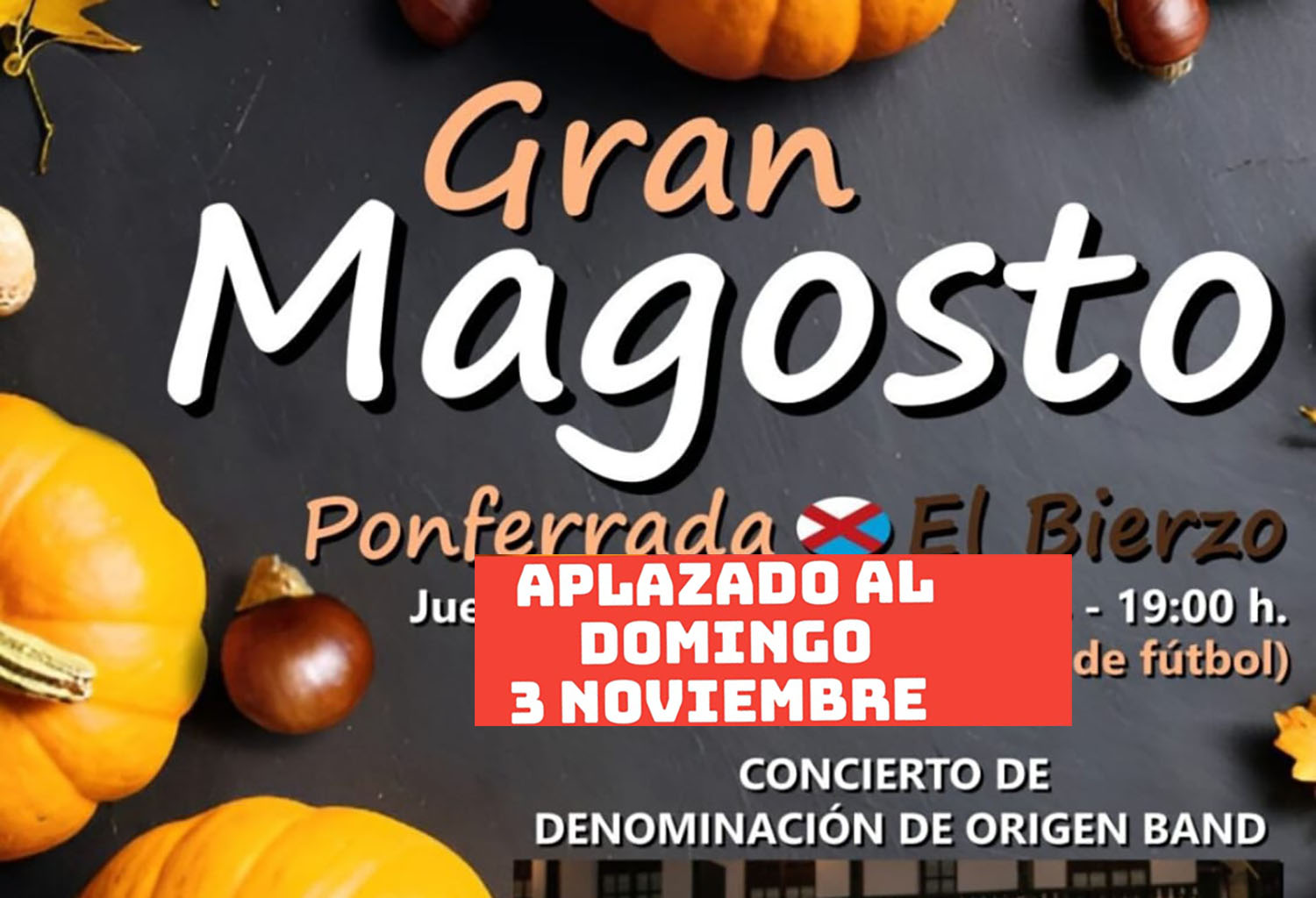 Aplazado Magosto Ponferrada