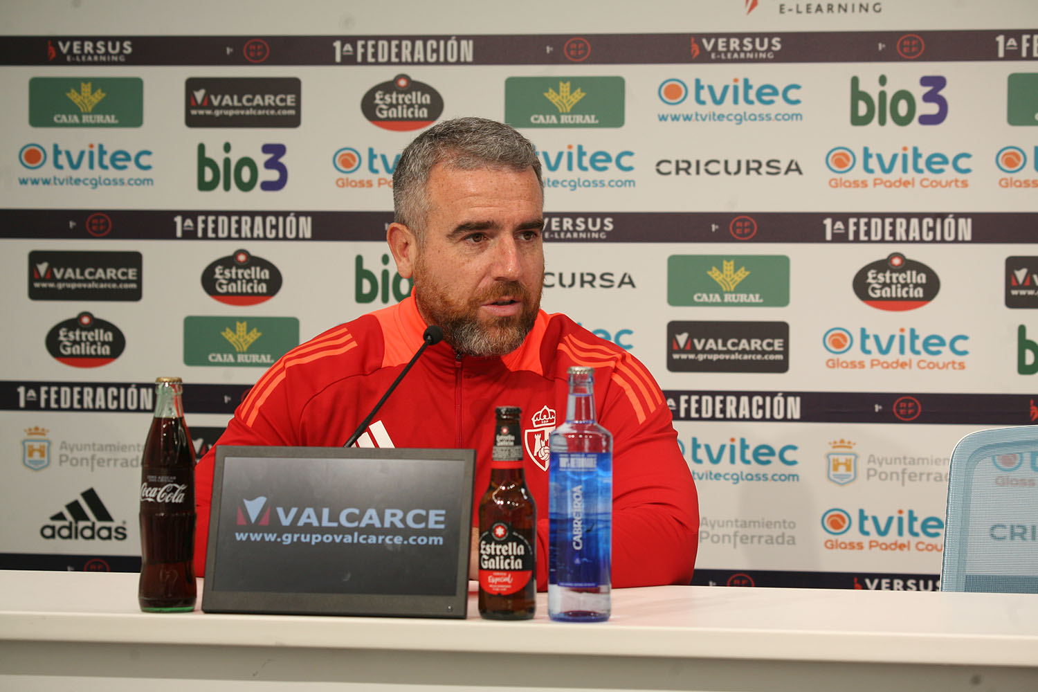 Javi Rey antes del partido contra el Zamora