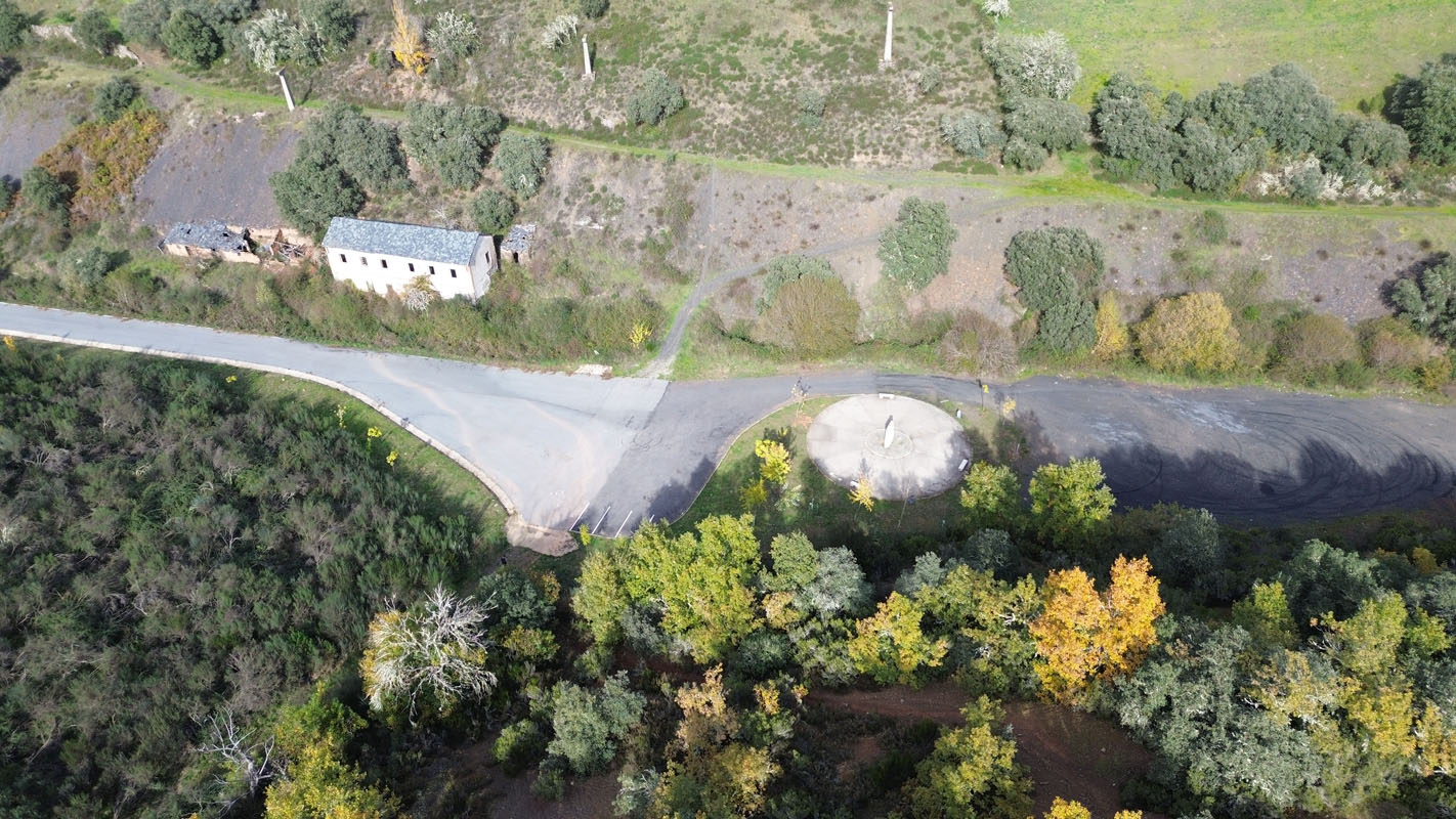 Campo de trabajos forzados de Fabero a vista de dron