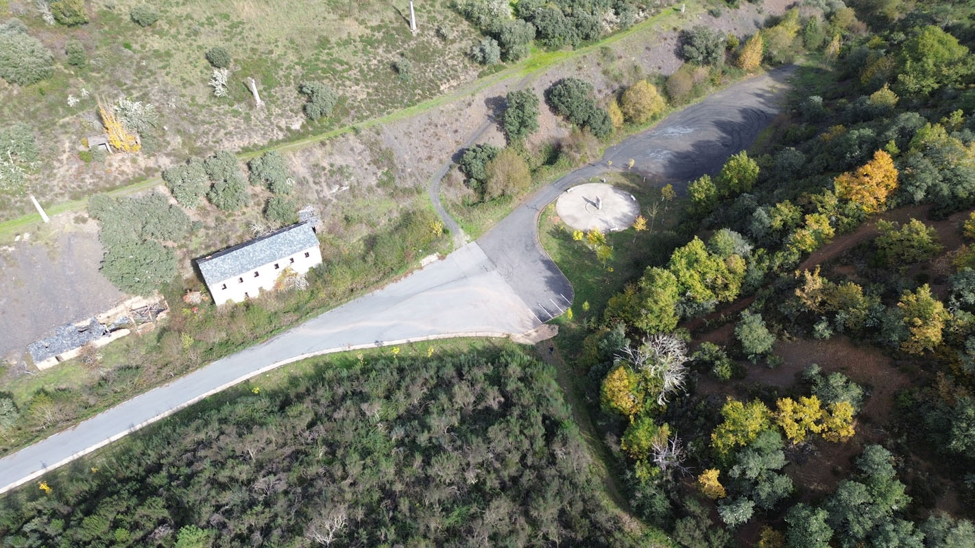 Campo de trabajos forzados de Fabero a vista de dron