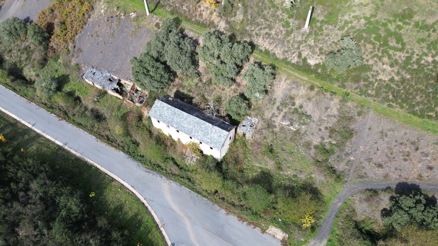 Campo de trabajos forzados de Fabero a vista de dron