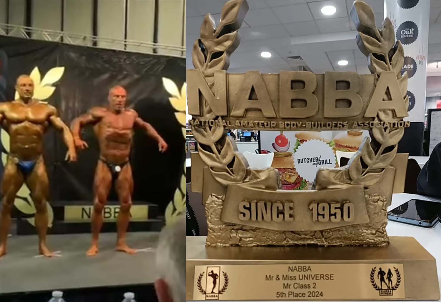 El culturista berciano Domingo Uría acaba 5º en el ‘Mr. Universo’ NABBA en Inglaterra