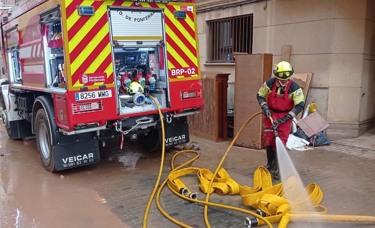 Bomberos de Ponferrada en Valencia