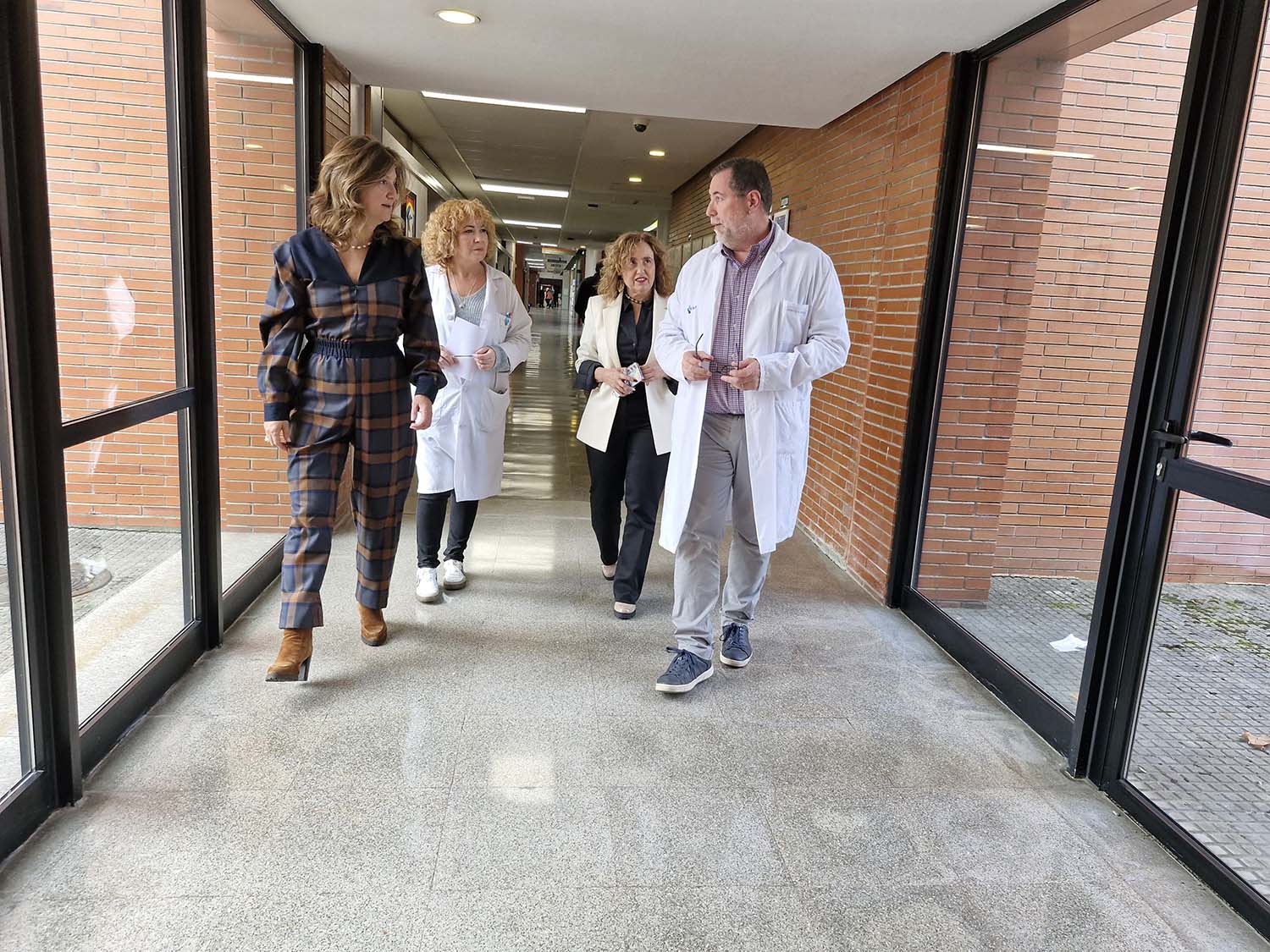 Ortiz de Saracho, González, Buelta y Marqués en el Hospital El Bierzo 