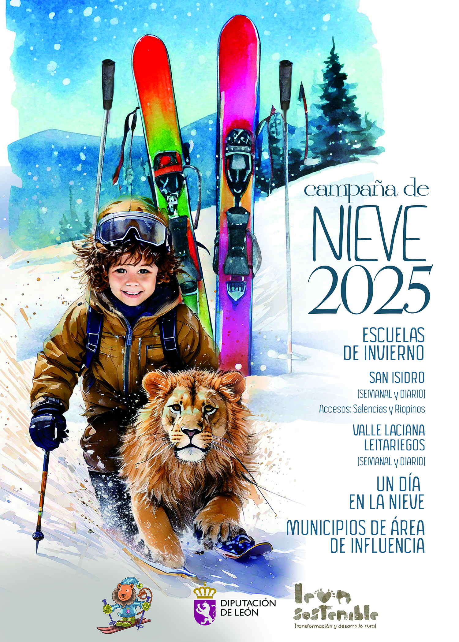 Cartel campaña nieve 2025.