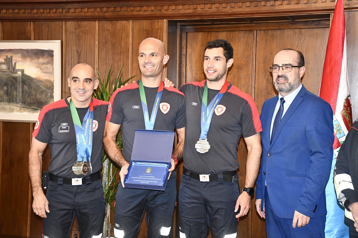 Tres Bomberos de Ponferrada consiguen 8 medallas en los X European Police & Fire Games de Portugal