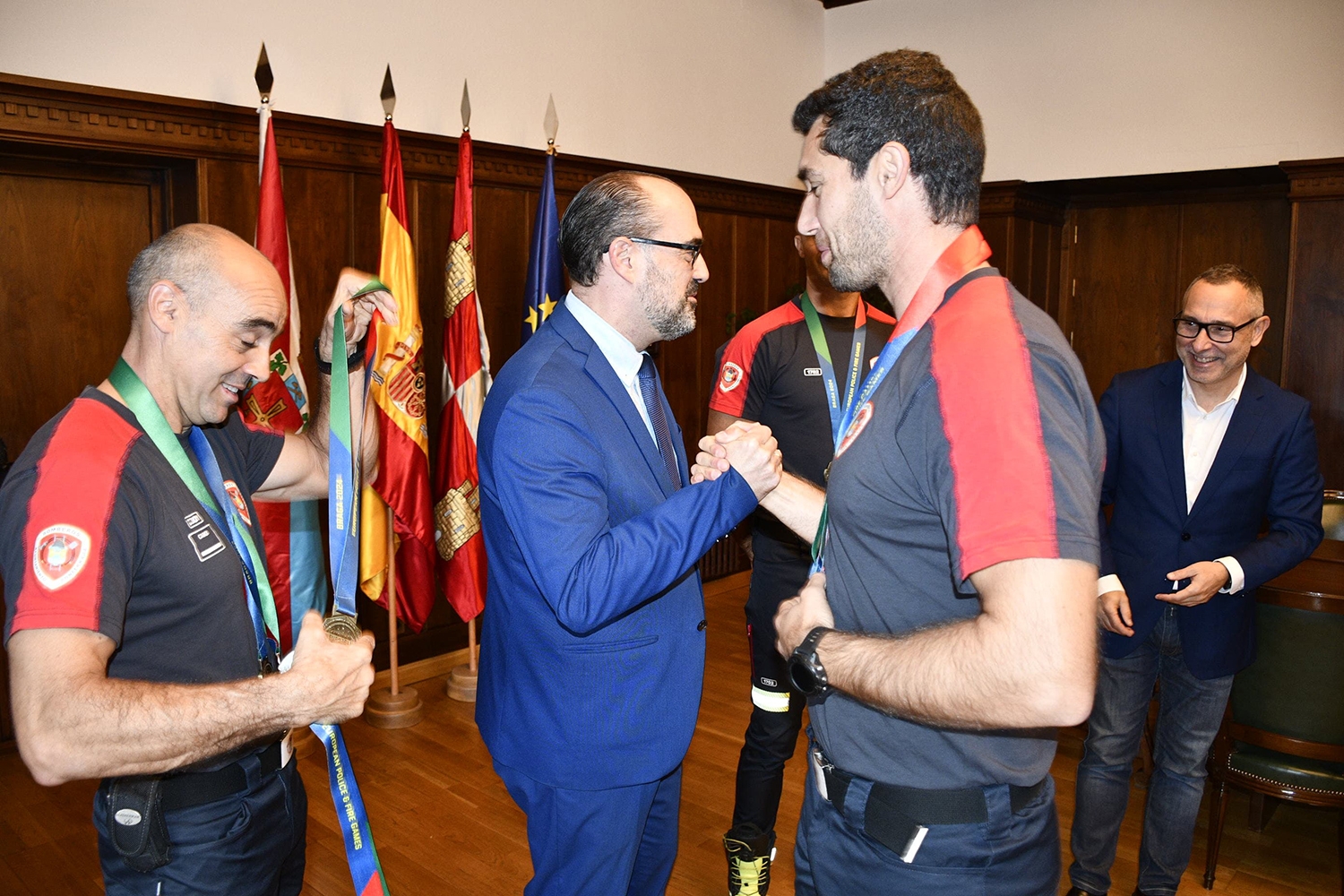 Tres Bomberos de Ponferrada consiguen 8 medallas en los X European Police & Fire Games de Portugal 