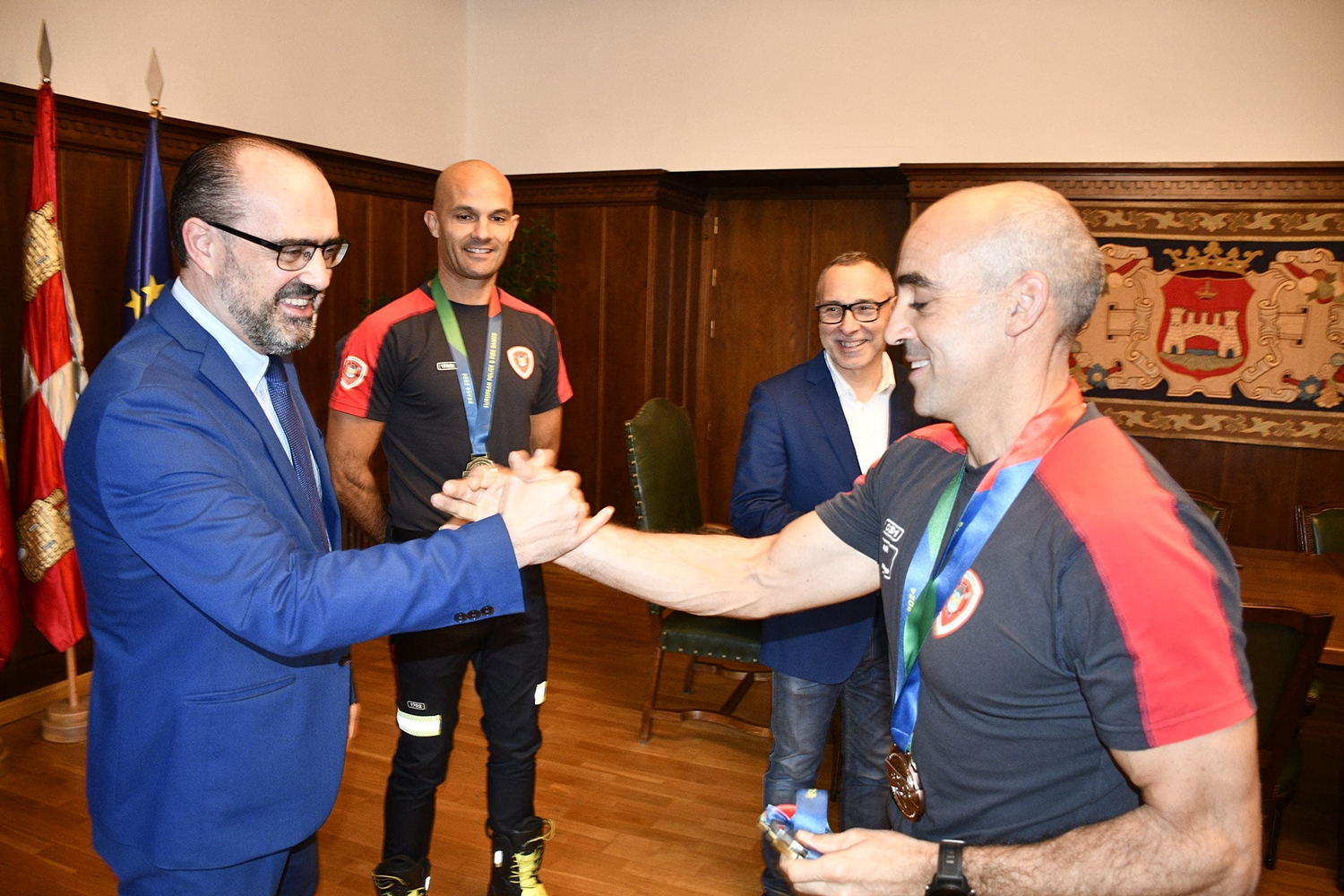 Tres Bomberos de Ponferrada consiguen 8 medallas en los X European Police & Fire Games de Portugal