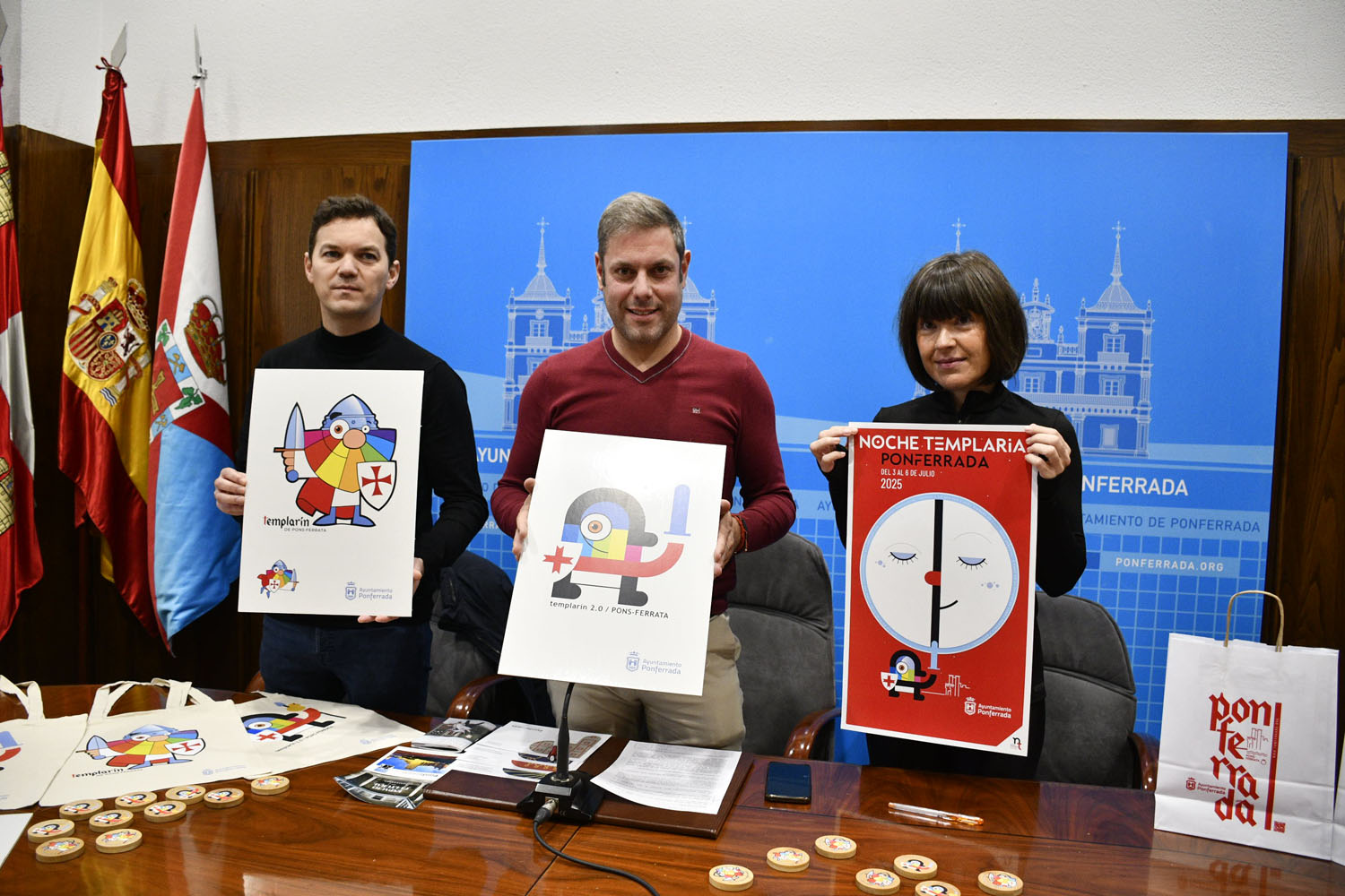 La Noche Templaria de Ponferrada presenta nueva imagen y Templarín en una campaña ante la ausencia en INTUR