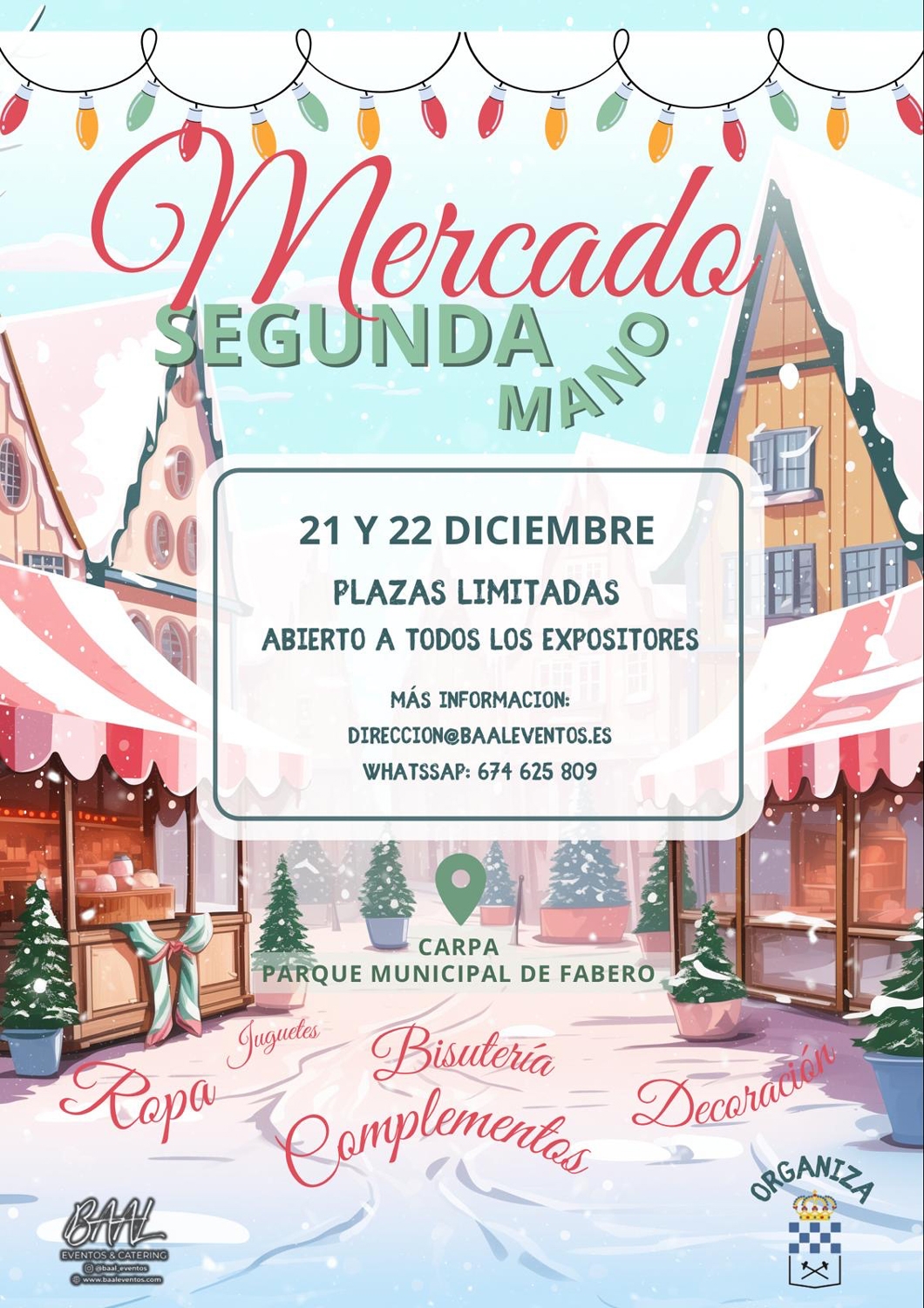 Cartel del Mercado de Segunda Mano de Fabero