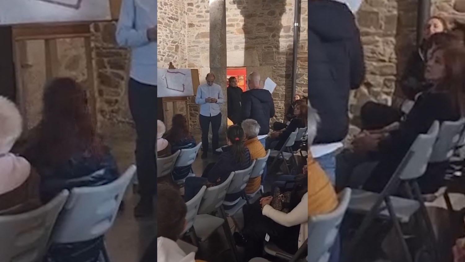 El tenso momento entre Iván Alonso y los vecinos del Casco Antiguo en la reunión por la semipeatonalización (3)