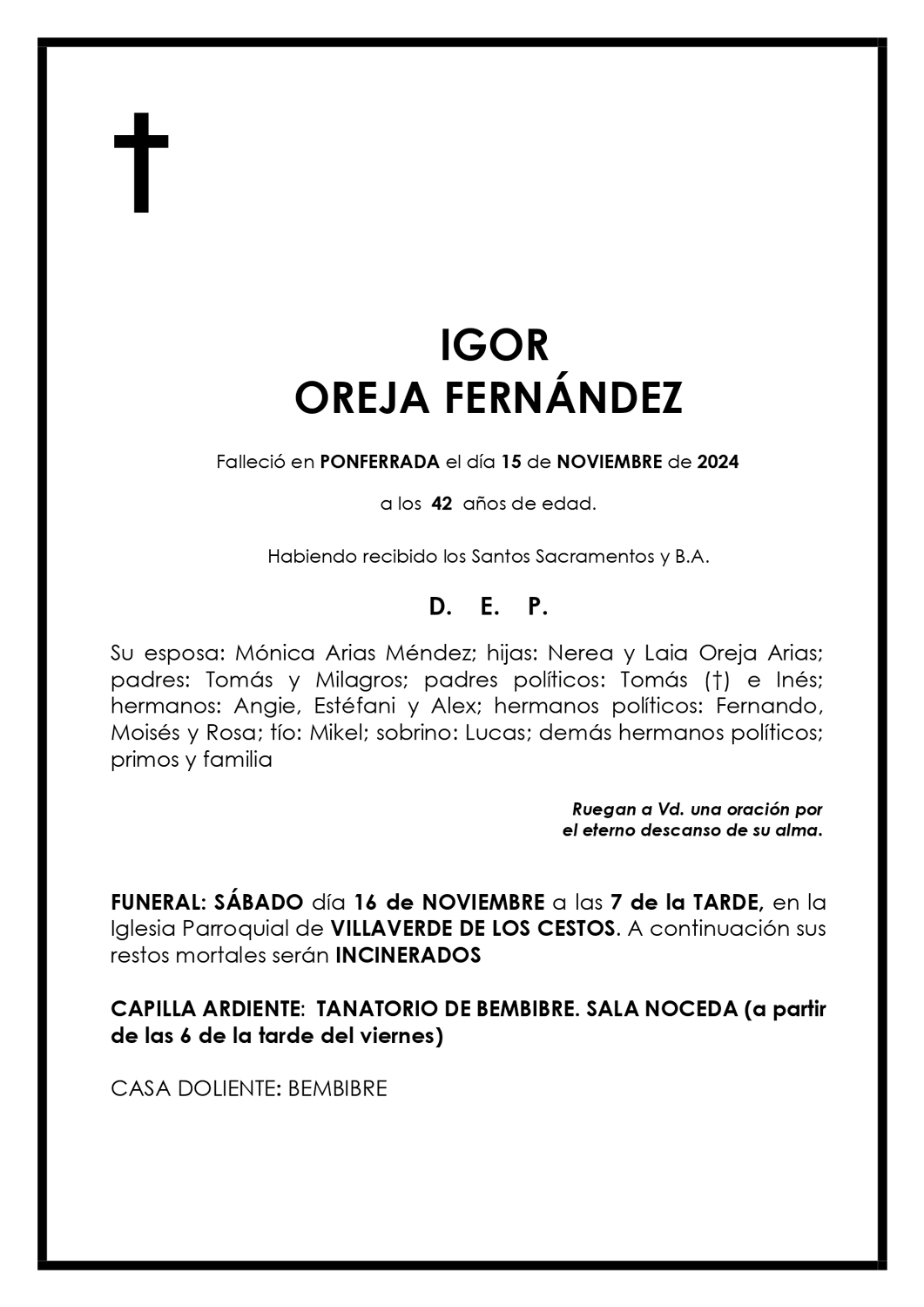 IGOR OREJA FERNÁNDEZ