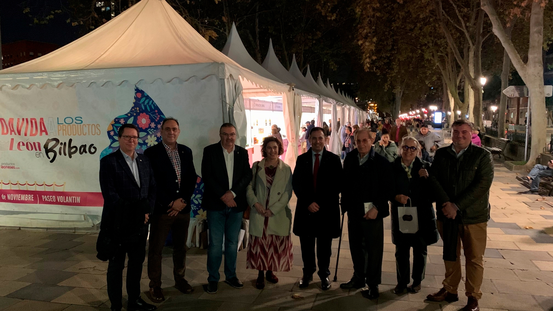 Inauguración de la I Feria de Productos de León en Bilbao