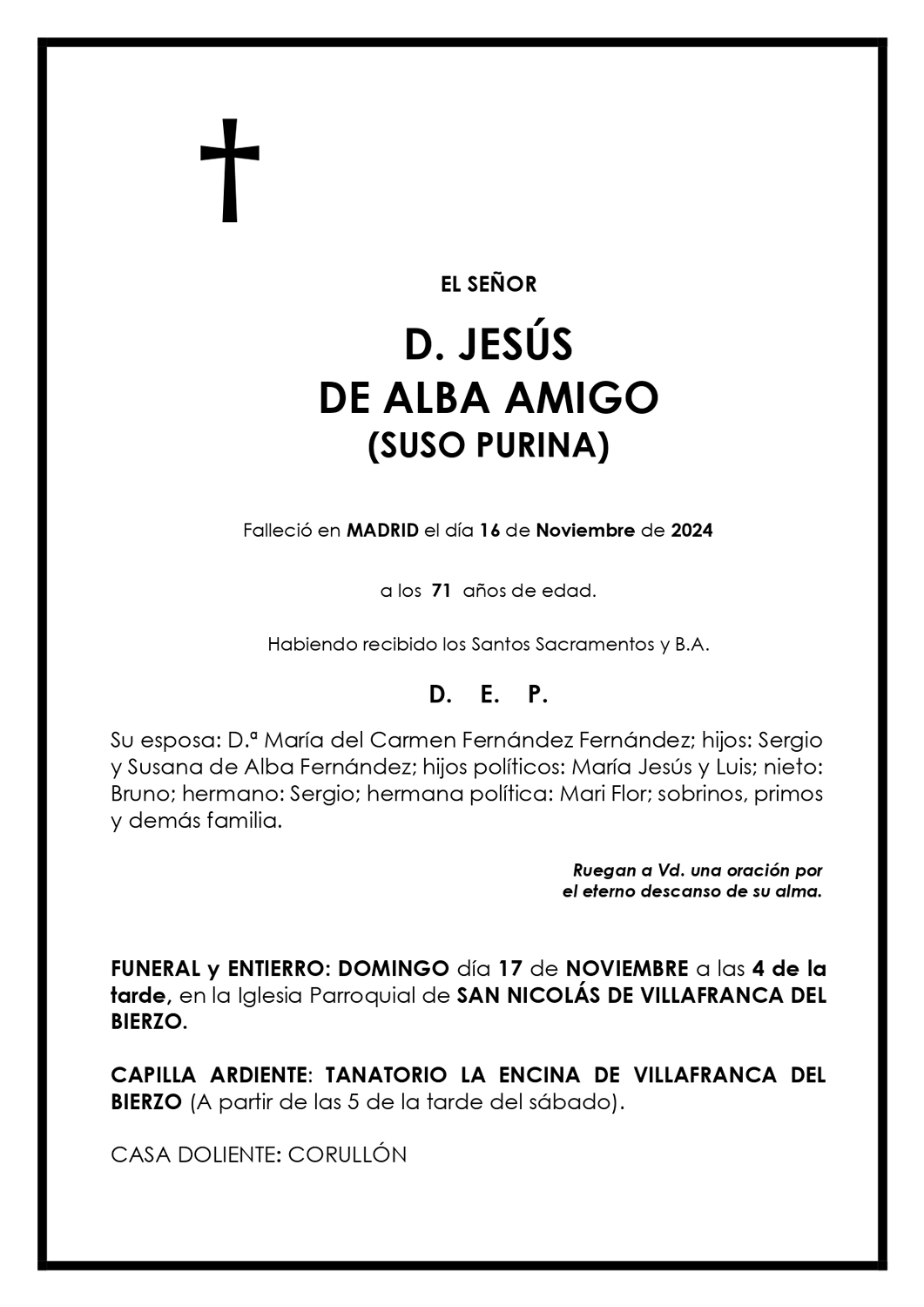 JESÚS DE ALBA AMIGO