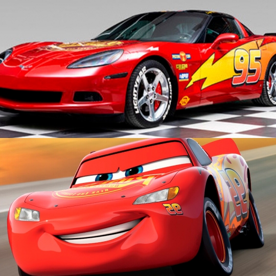 Cars (Rayo McQueen Chevrolet Corvette C6 de NASCAR)