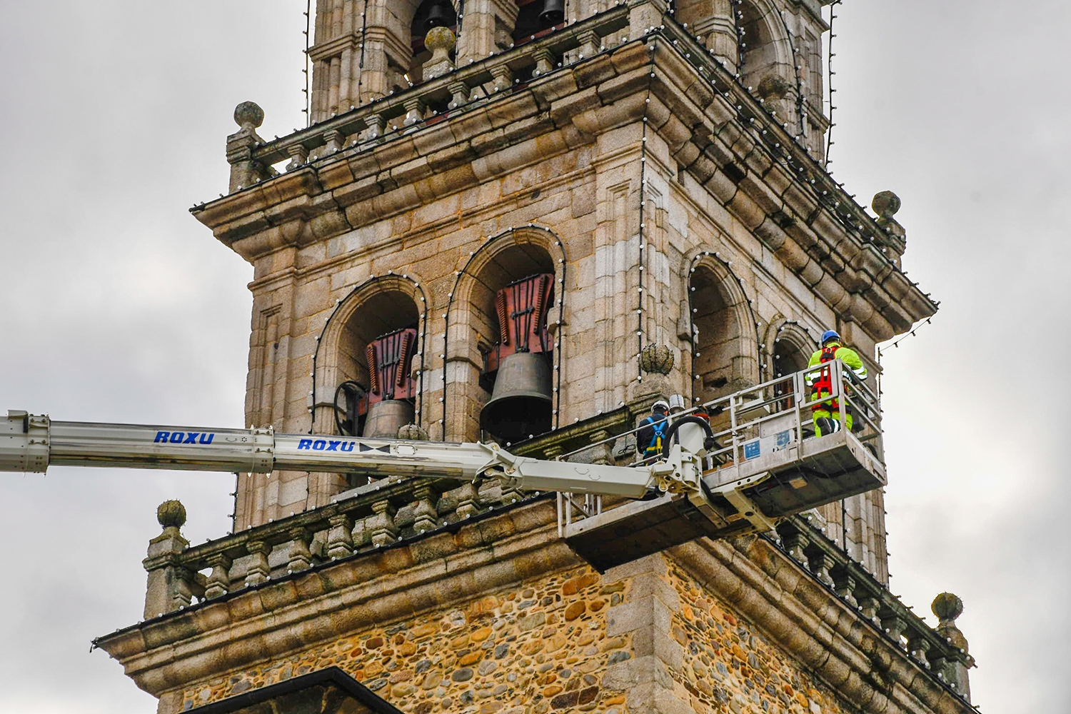 Luces de Navidad en la Torre de La Encina