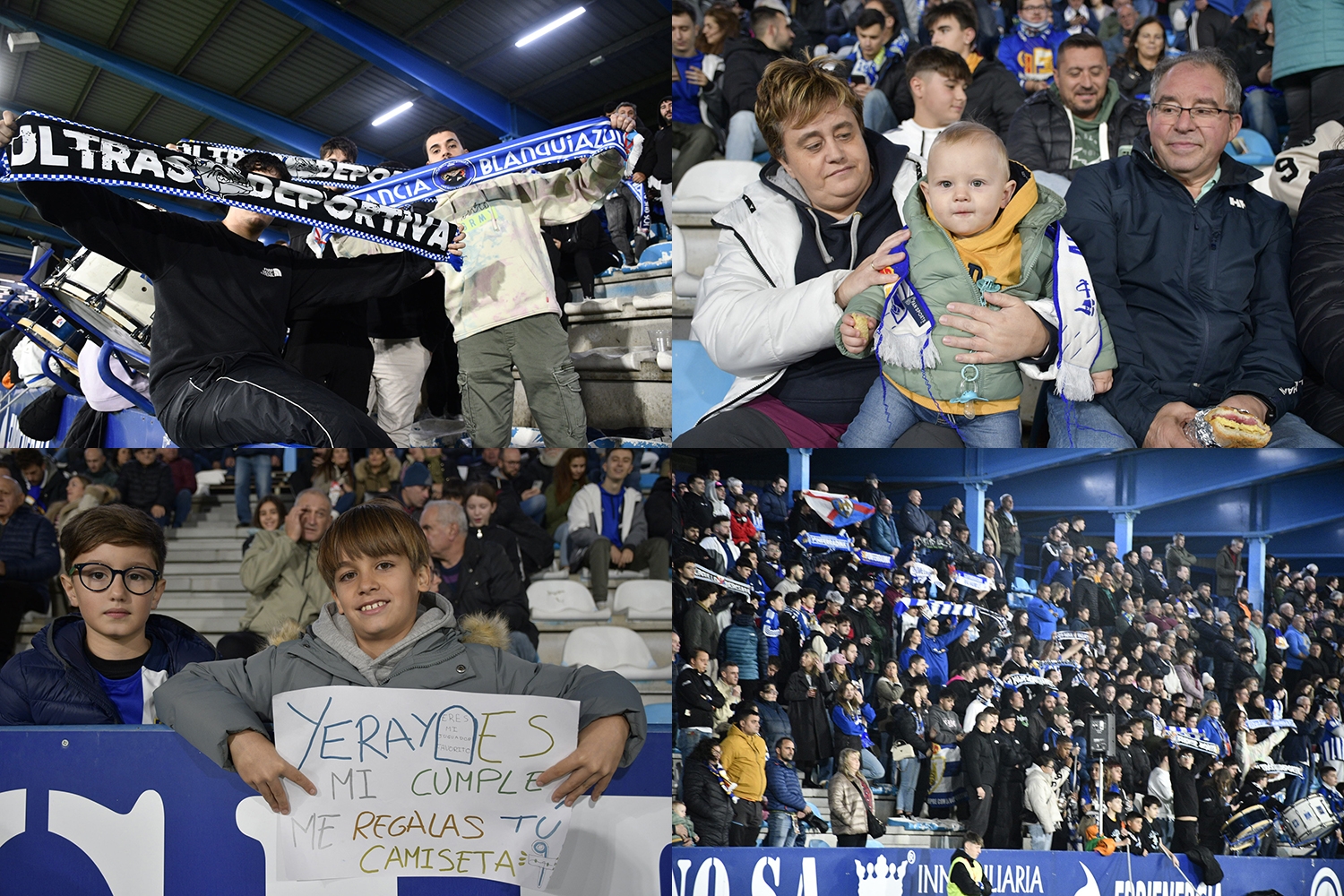 Así disfrutó de la manita el Toralín en el partido entre la Ponferradina y el Amorebieta