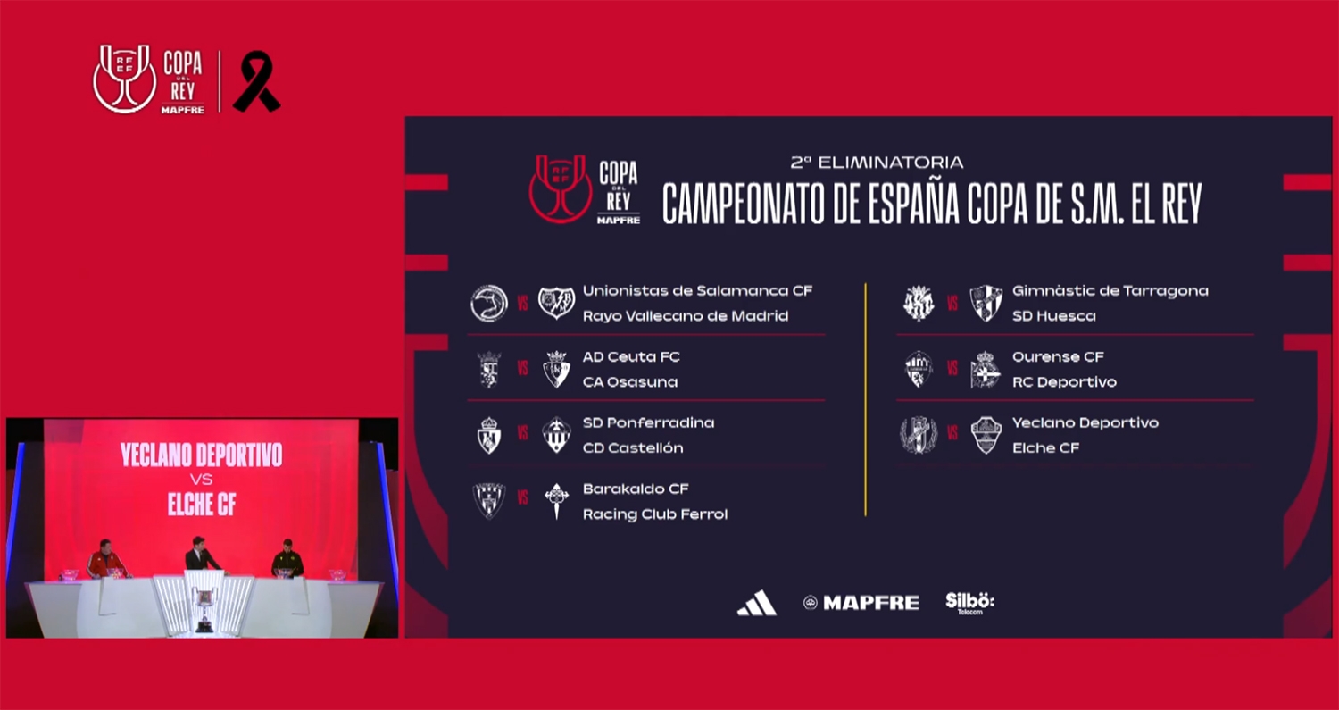 Partidos de la segunda de la Copa del Rey