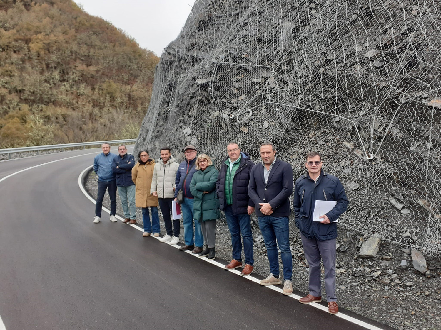 Termina la reparación de la carretera entre Fabero y Guímara, afectada por un desprendimiento, con una inversión de 250.000 euros