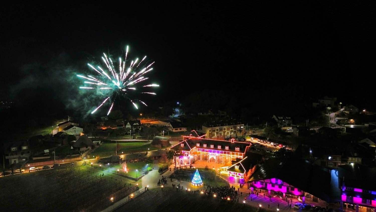 Encendido de las luces de Navidad del Palacio de Canedo 