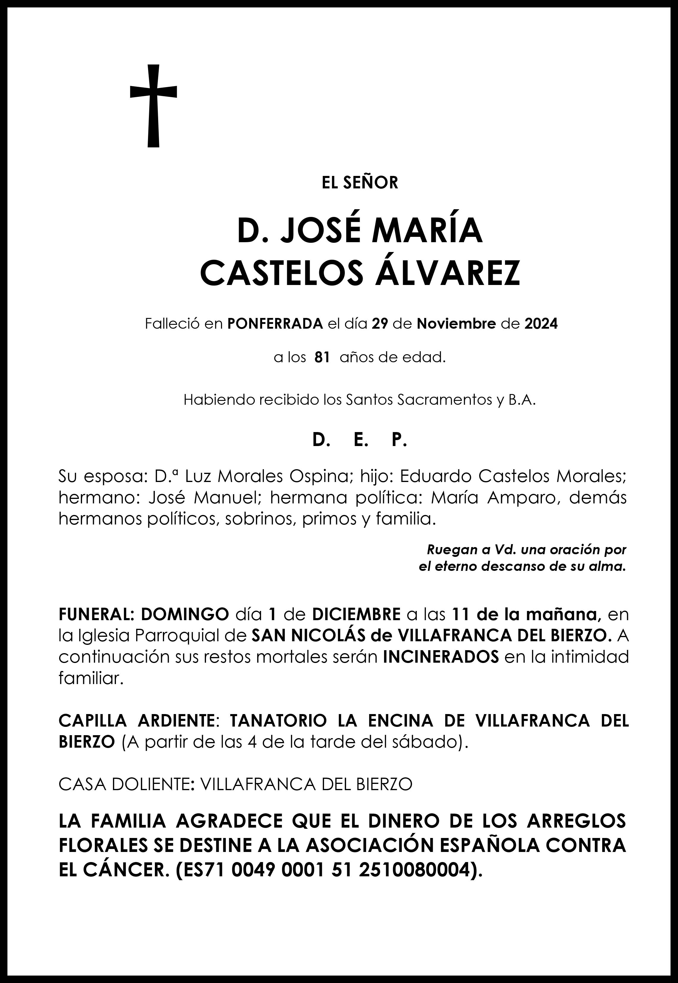 JOSE MARIA CASTELOS ALVAREZ