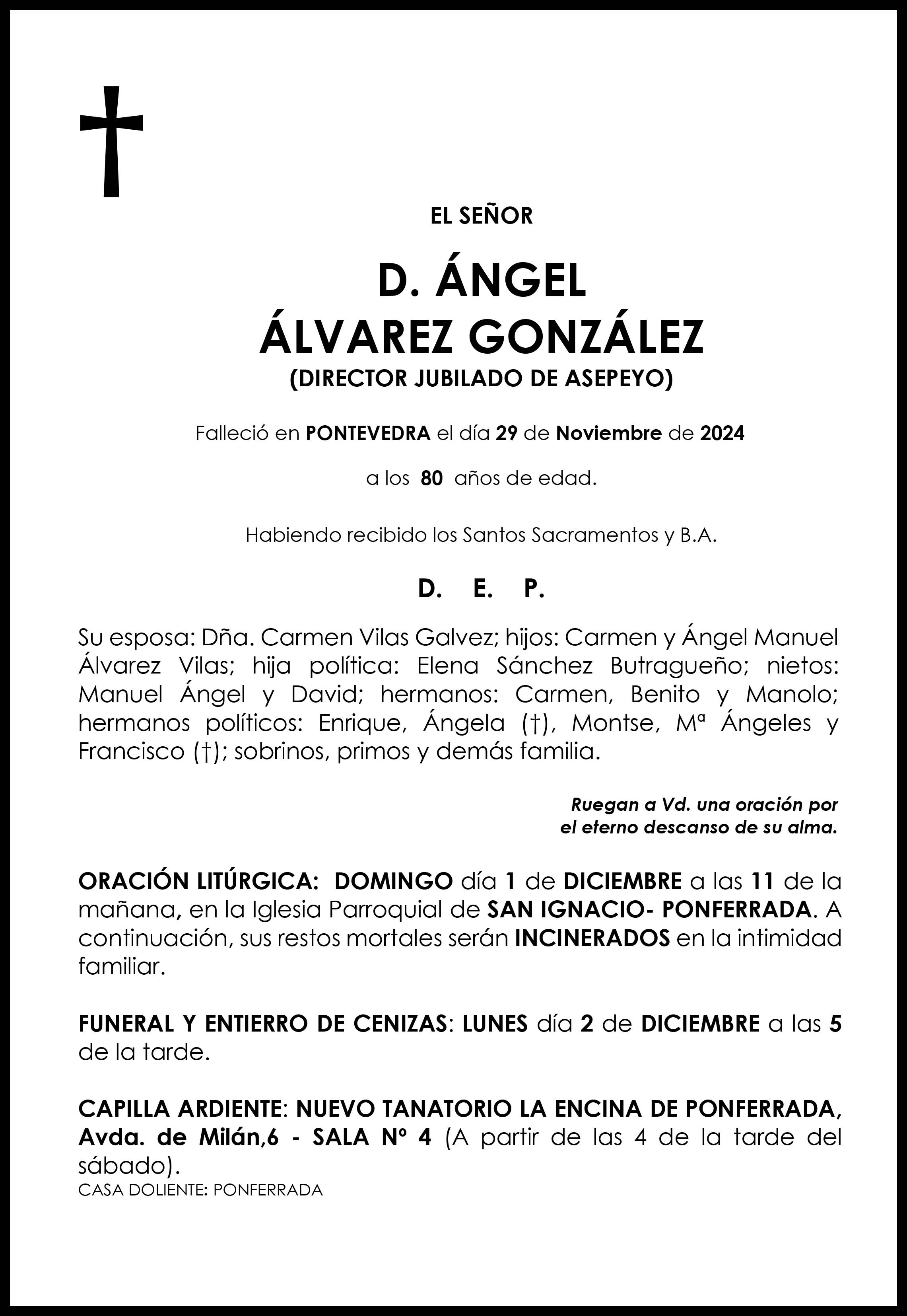 ÁNGEL ÁLVAREZ GONZÁLEZ