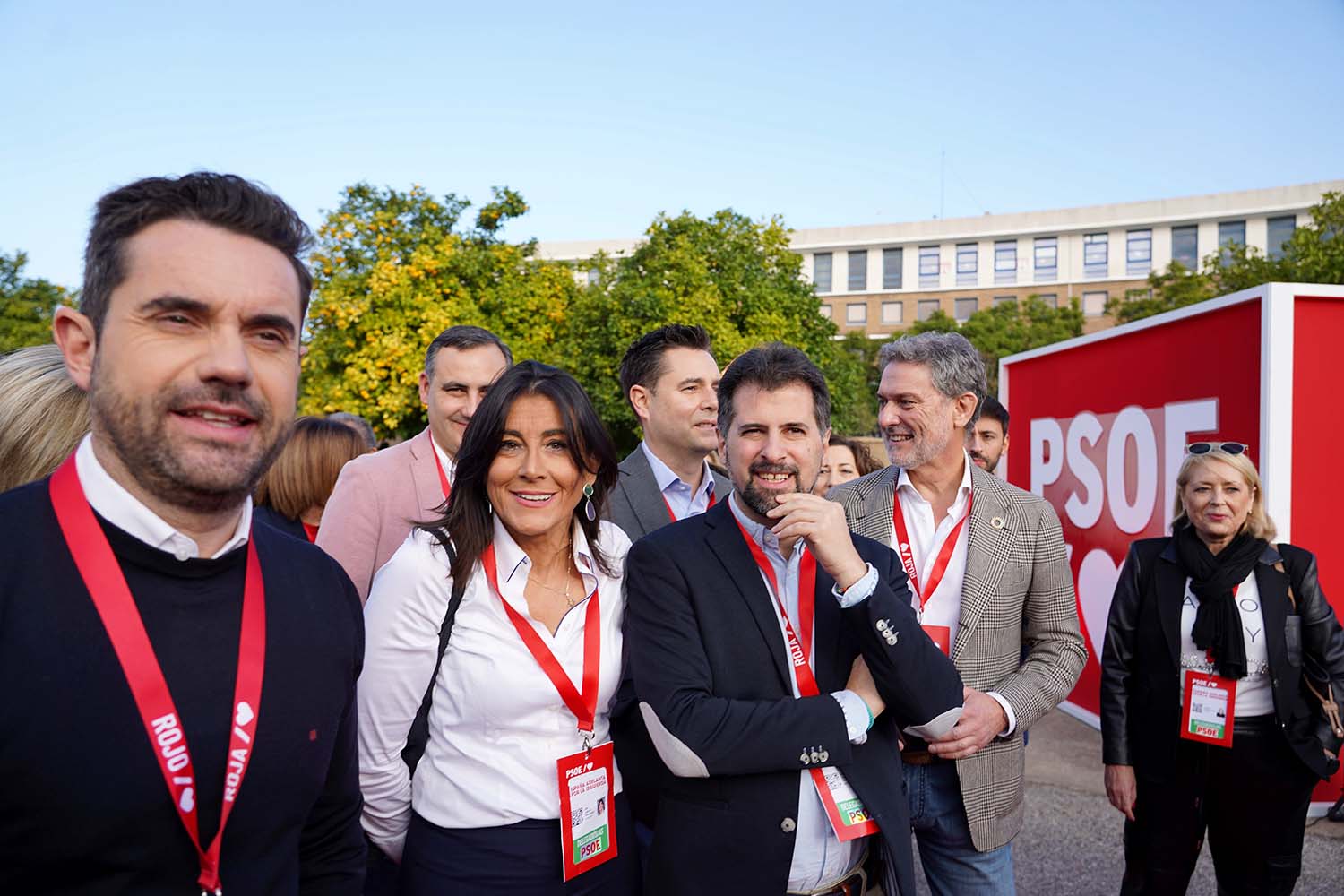 Miriam Chacón  ICAL. El secretario provincial de Zamora Antidio Fagúndez; la secretaria de Organización del PSCYL Ana Sánchez y el secretario general del PSCyL, Luis Tudanca en la inauguración del 41 Congreso Federal.