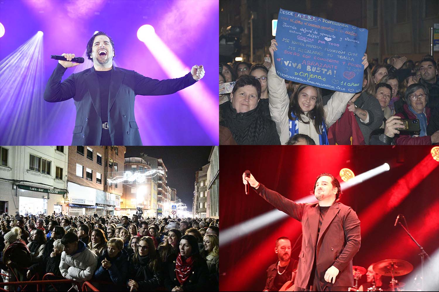 Concierto de Bustamante en el Black Friday de Ponferrada