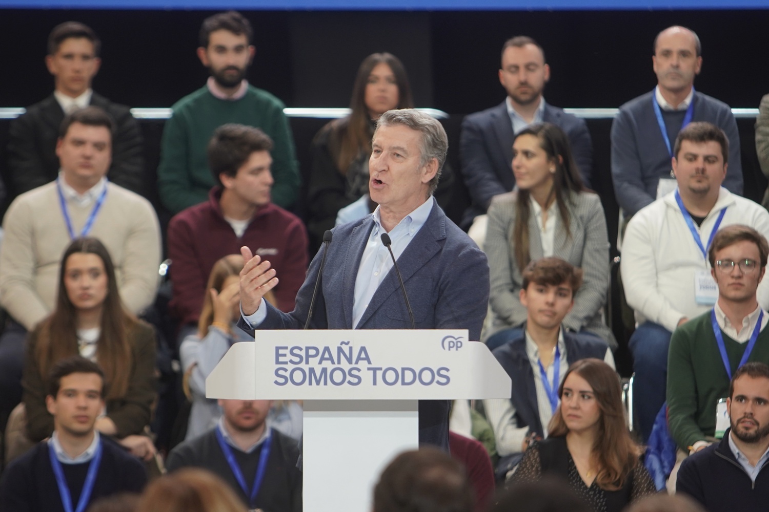 El presidente nacional del PP, Alberto Núñez Feijóo, clausura la XXVII Intermunicipal del PP en Valladolid | Rubén Cacho (ICAL)