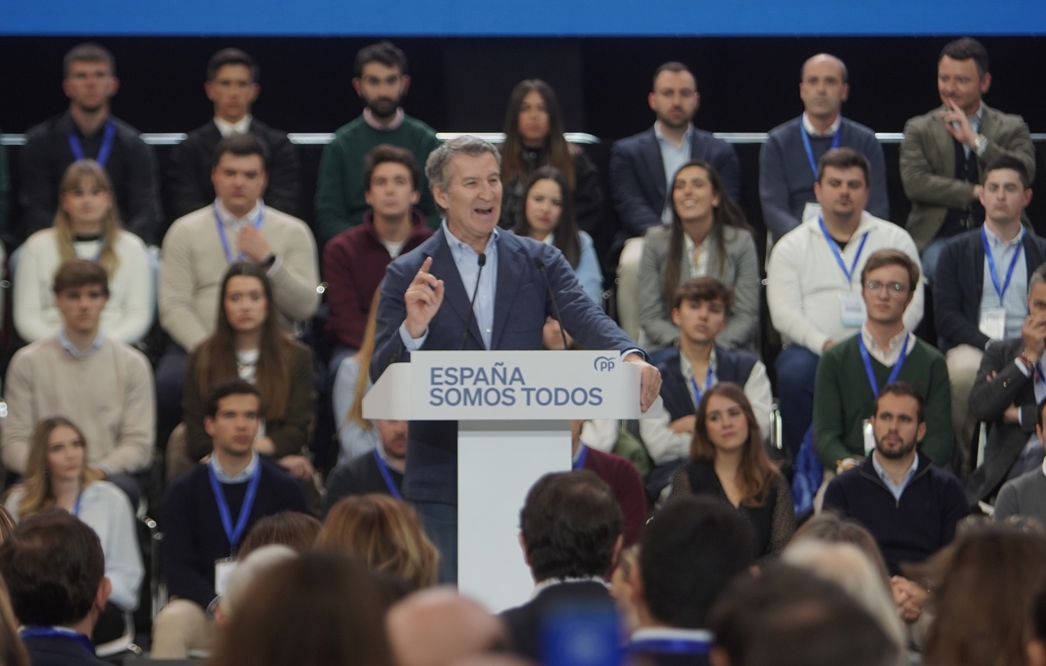 El presidente nacional del PP, Alberto Núñez Feijóo, clausura la XXVII Intermunicipal del PP en Valladolid | Rubén Cacho (ICAL)