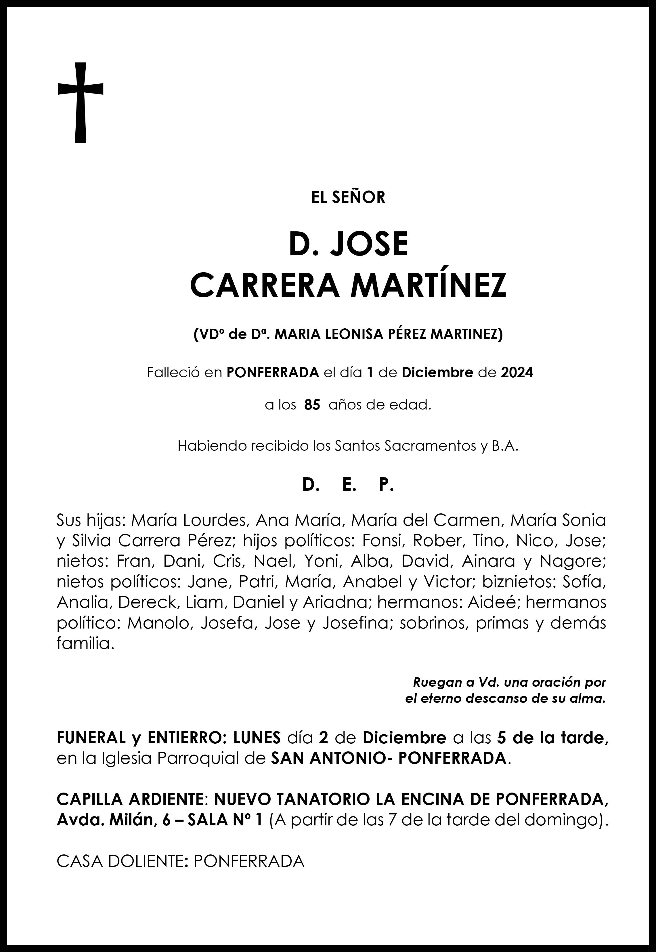 JOSE CARRERA MARTINEZ