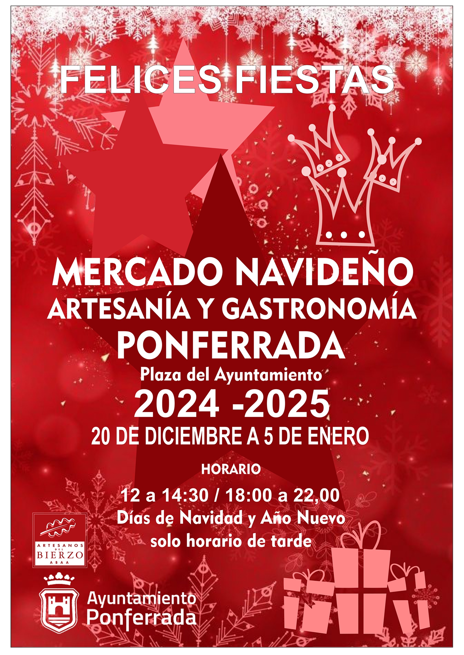 Cartel Mercado Navideño de Ponferrada