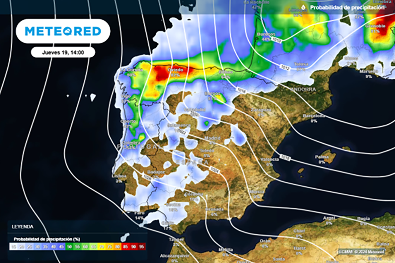 Una DANA traerá lluvias y nieve en cotas de 1.400 metros en El Bierzo y Laciana anticipo de un 'finde' gélido con mínimas hasta -4º