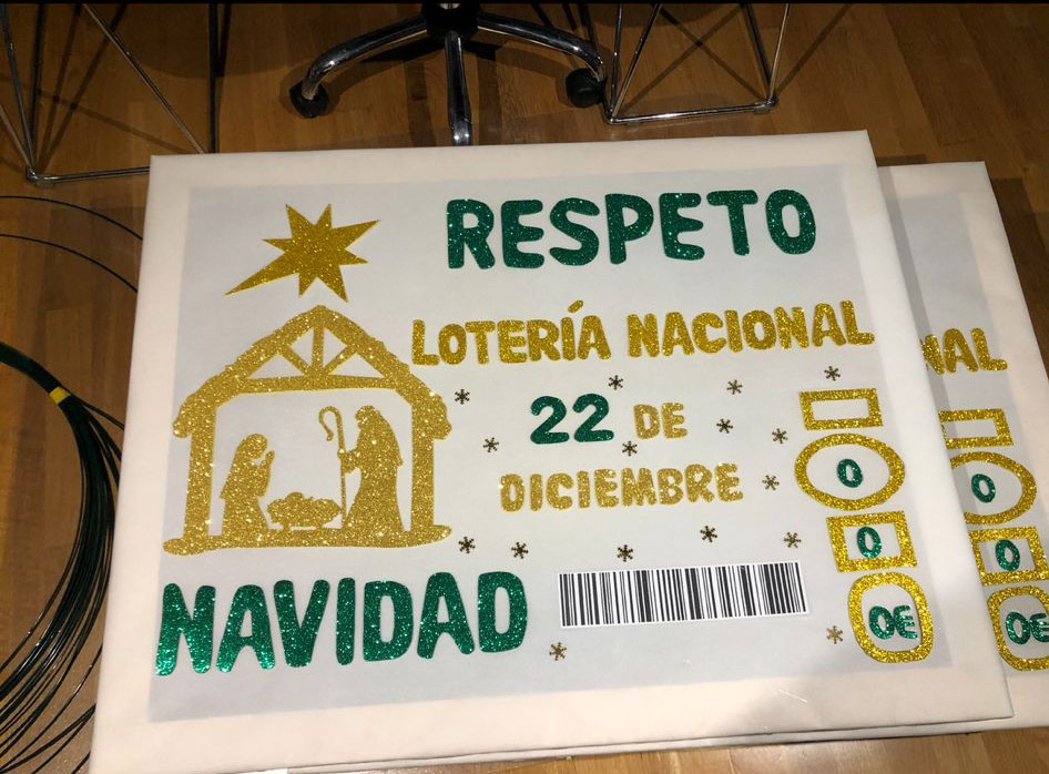 Balcón navideño de Carmen Rozas en Ponferrada 