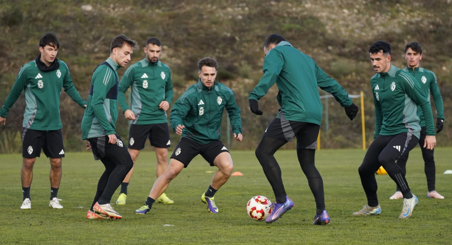 Último entrenamiento de la Ponferradina antes de medirse al Tarazona en El Toralín