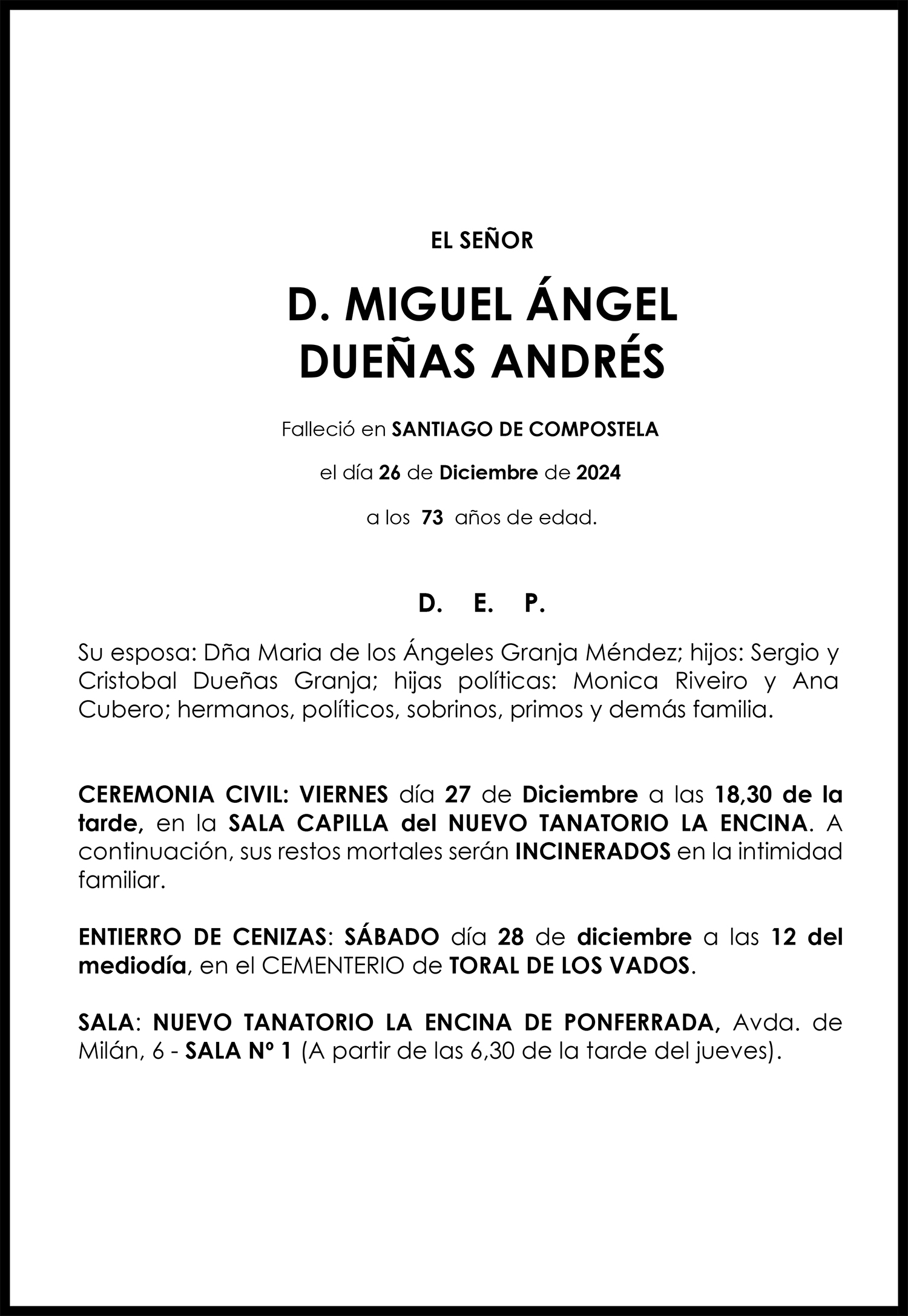 MIGUEL ÁNGEL  DUEÑAS ANDRÉS