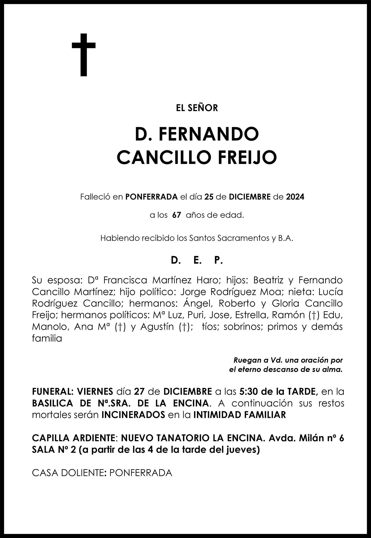 FERNANDO  CANCILLO FREIJO 