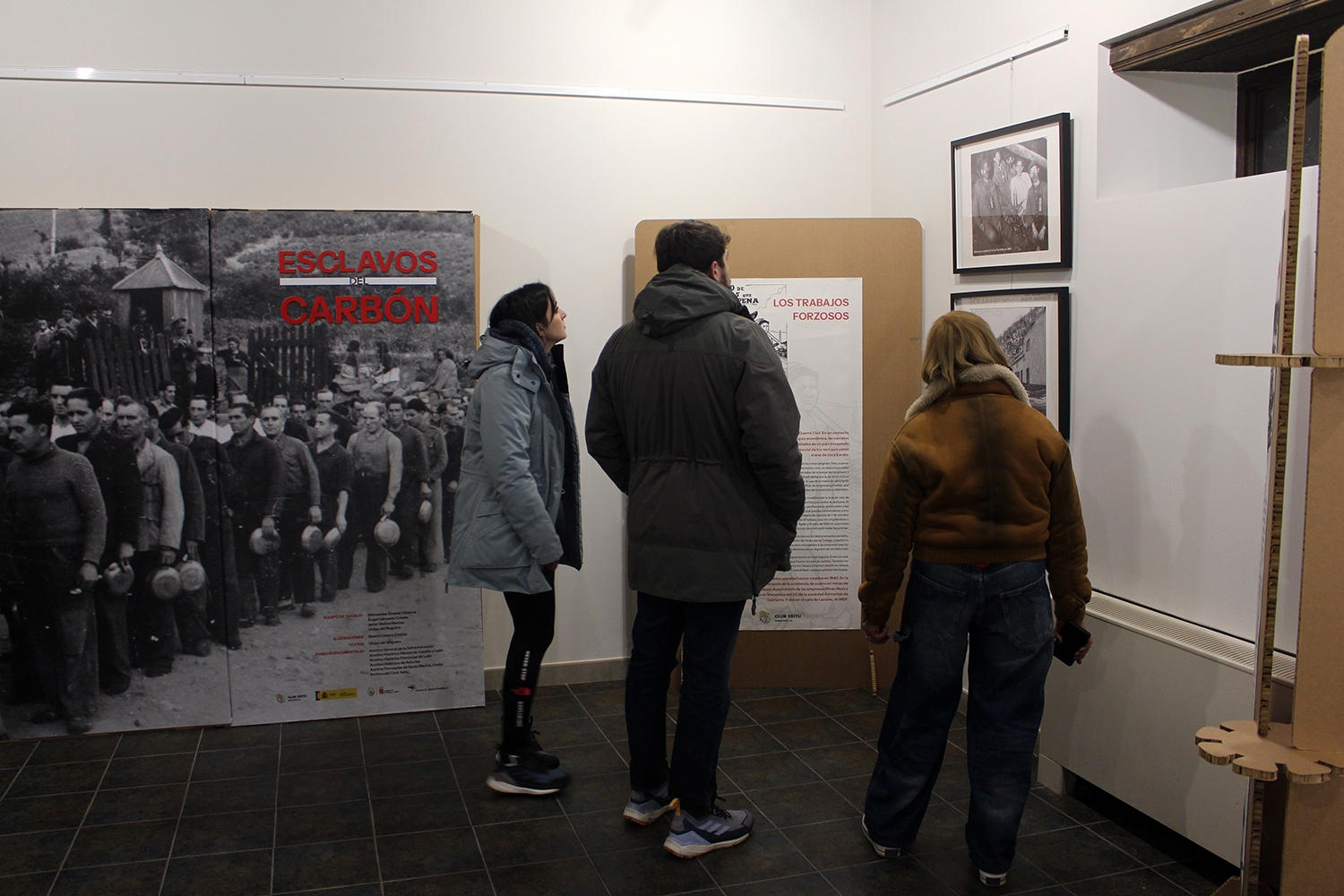 Villablino acoge la exposición 'Esclavos del carbón' sobre los presos mineros de Laciana