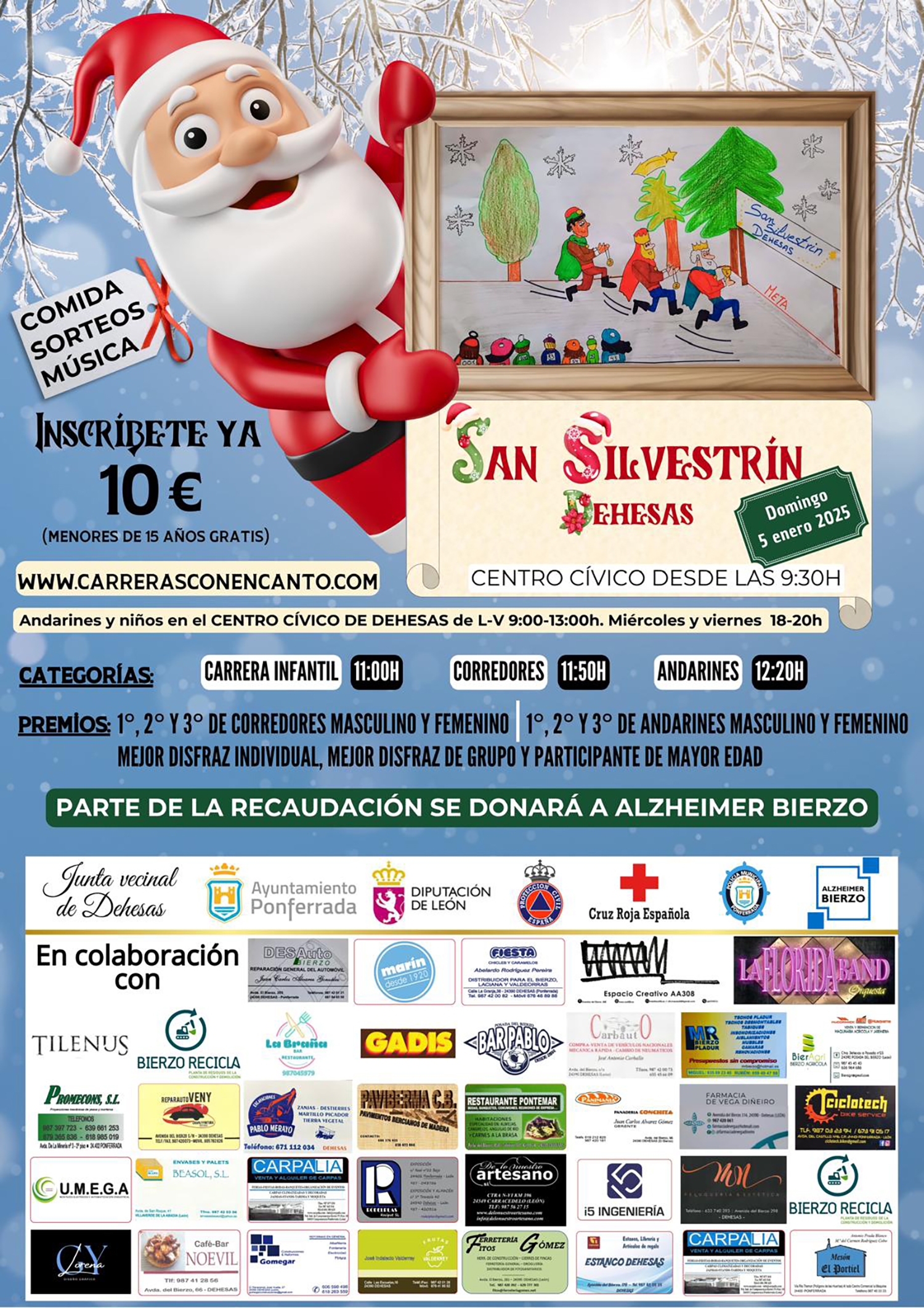 Cartel de la San Silvestrín de Dehesas