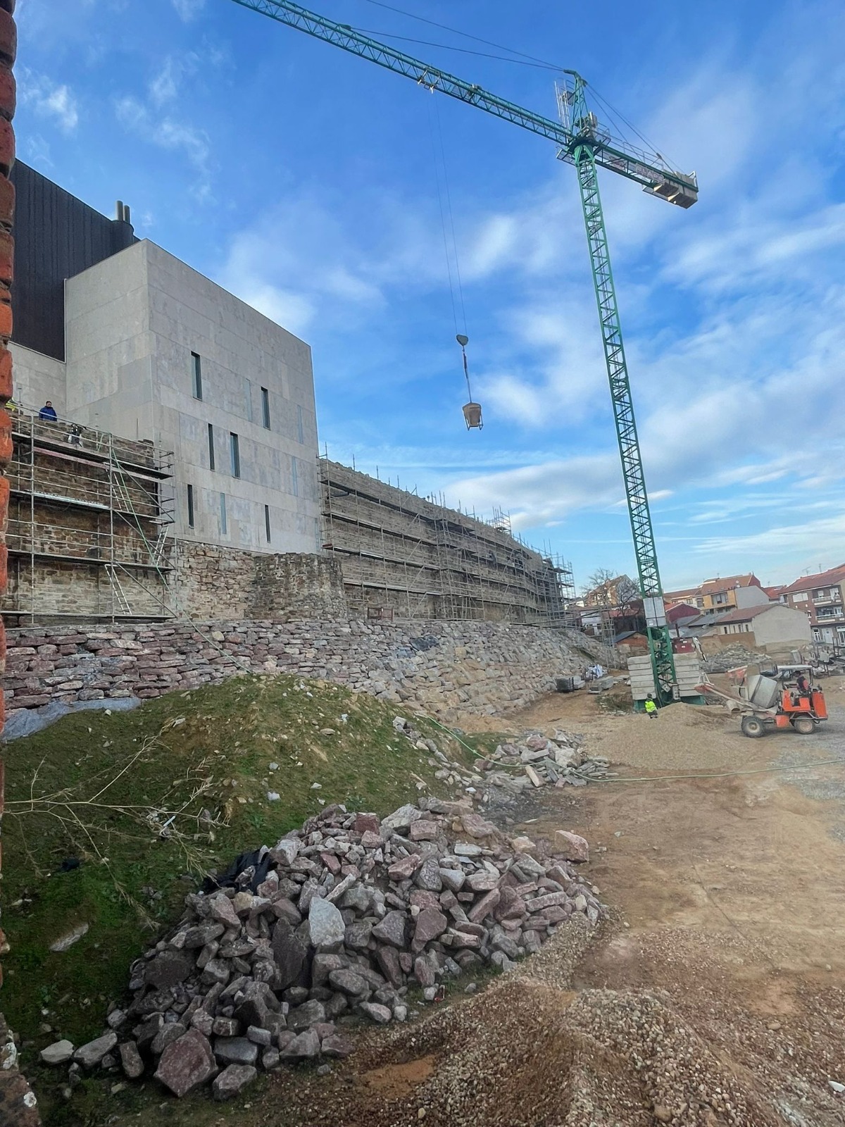 Obras en la muralla de Astorga