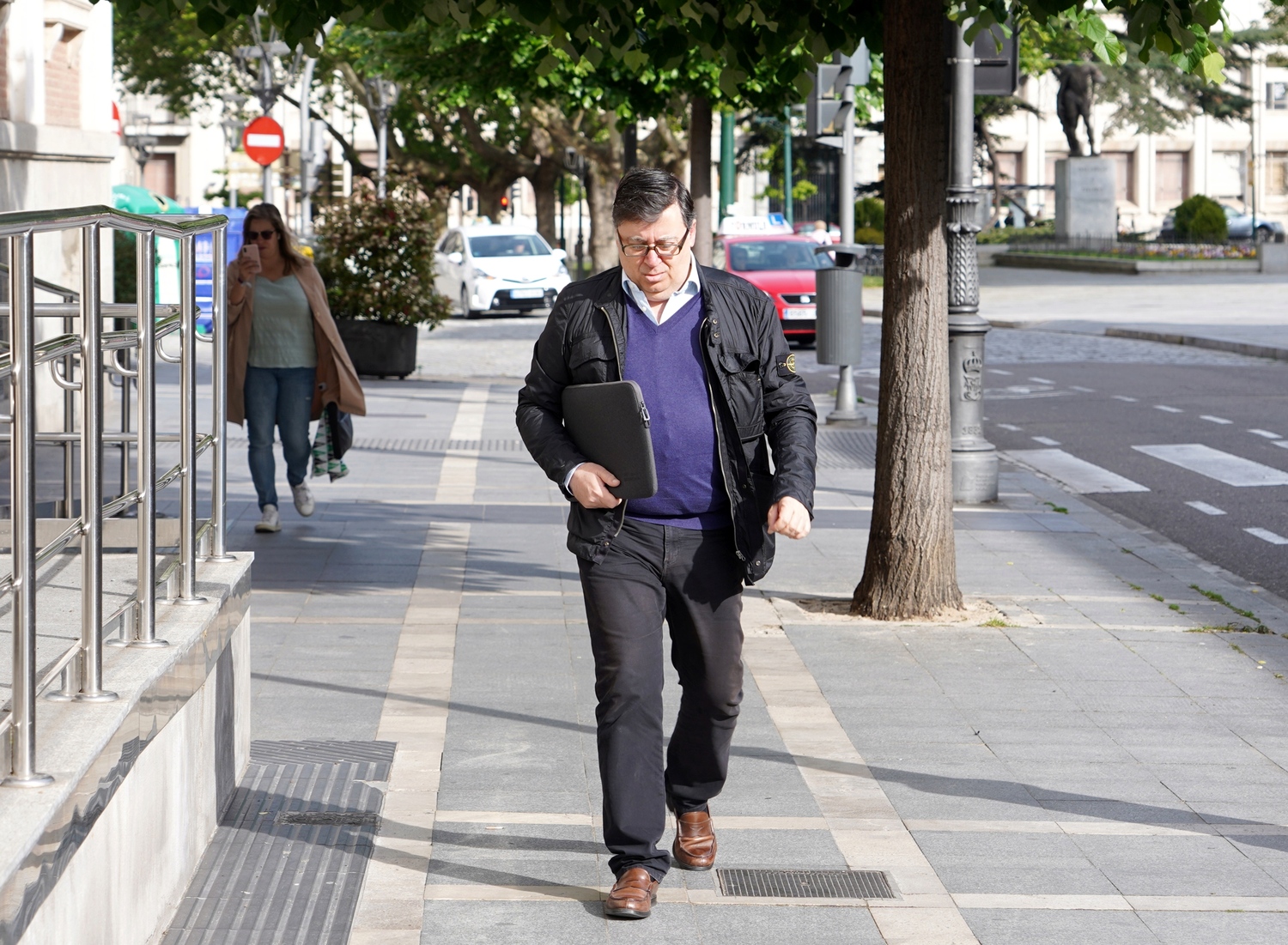 Rafael Delgado a su llegada a la última jornada del juicio del ‘caso Perla Negra’ | Miriam Chacón / ICAL