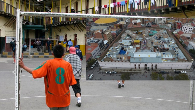 El estadio en la cárcel de San Pedro