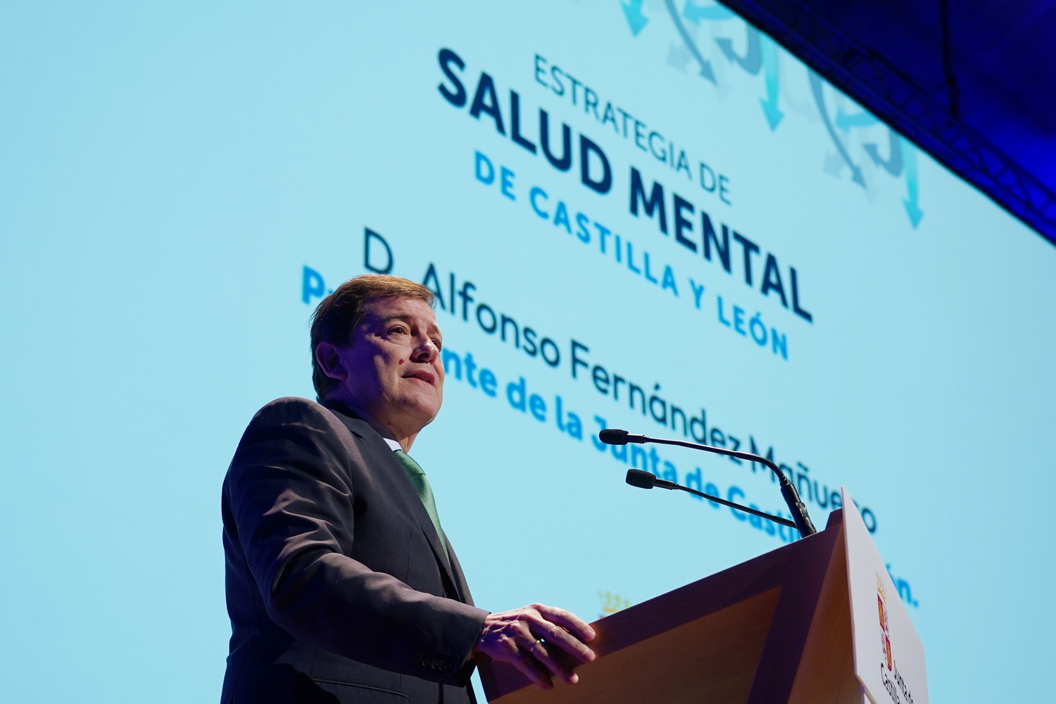 El presidente de la Junta, Alfonso Fernández Mañueco, presenta la Estrategia de Salud Mental de Castilla y León 2024-2030 | Miriam Cachón / ICAL