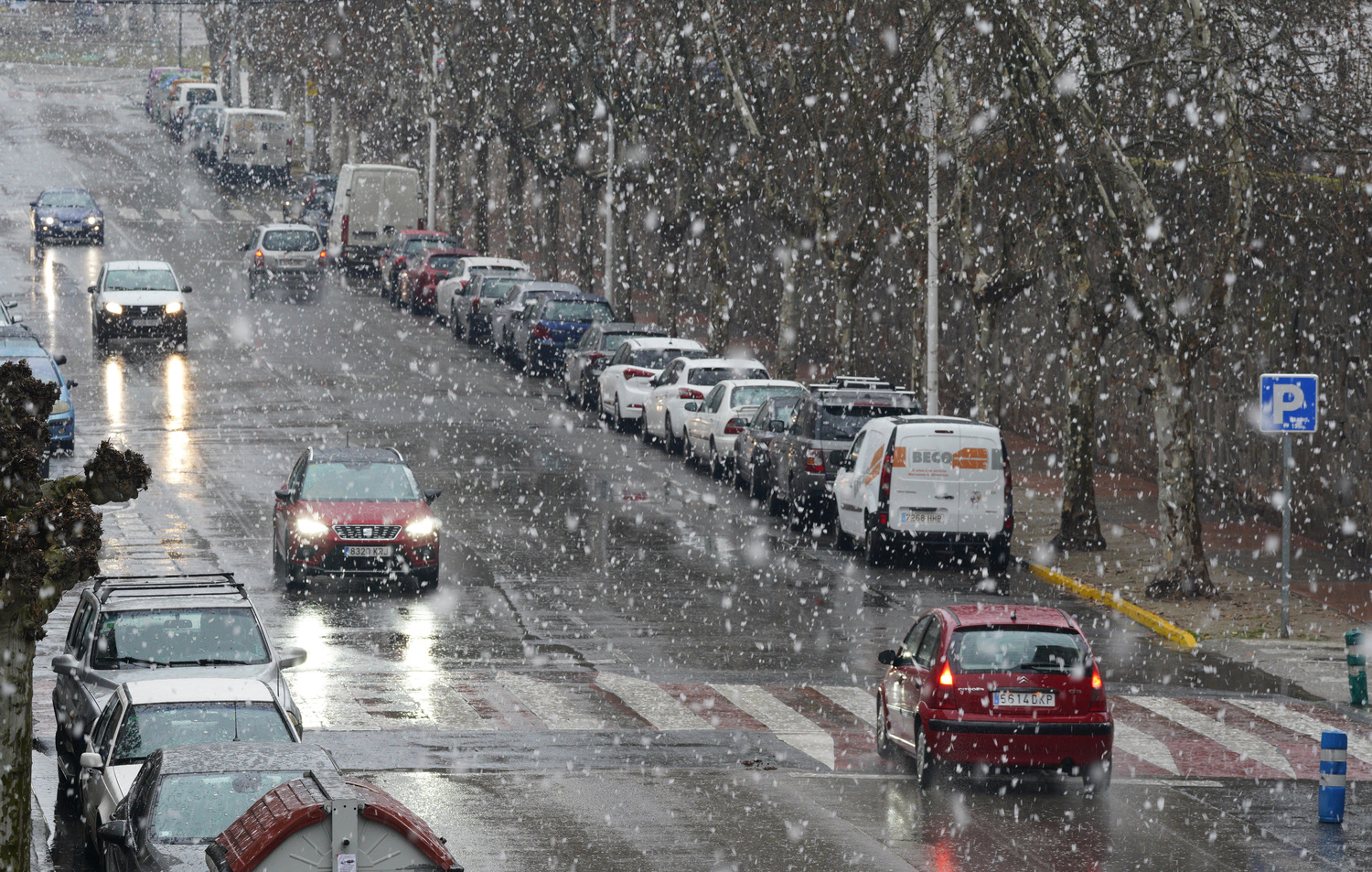 Nieve en Ponferrada | César Sánchez / ICAL