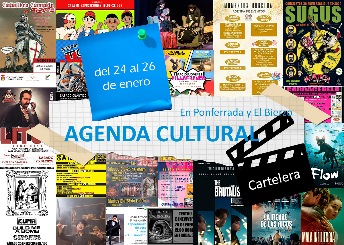 Agenda cultural en Ponferrada y El Bierzo