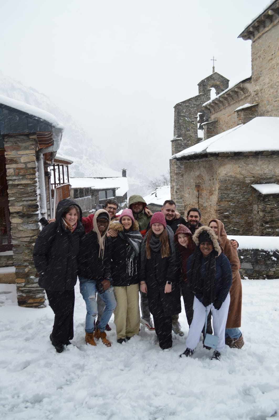 Estudiantes Erasmus en Peñalba de Santiago 